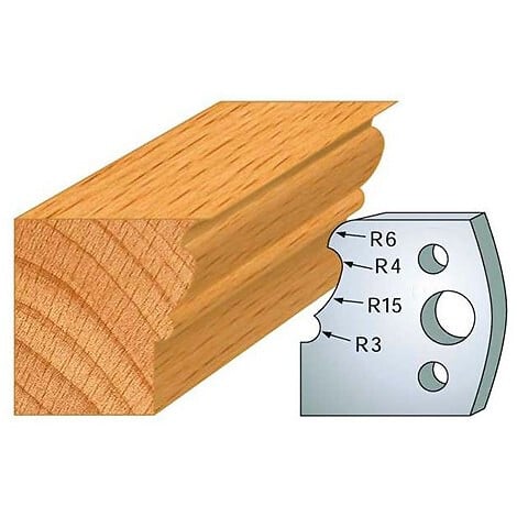 LEMAN - Jeu de 2 fers profilés acier Ht.40 mm N°101 Leman - large