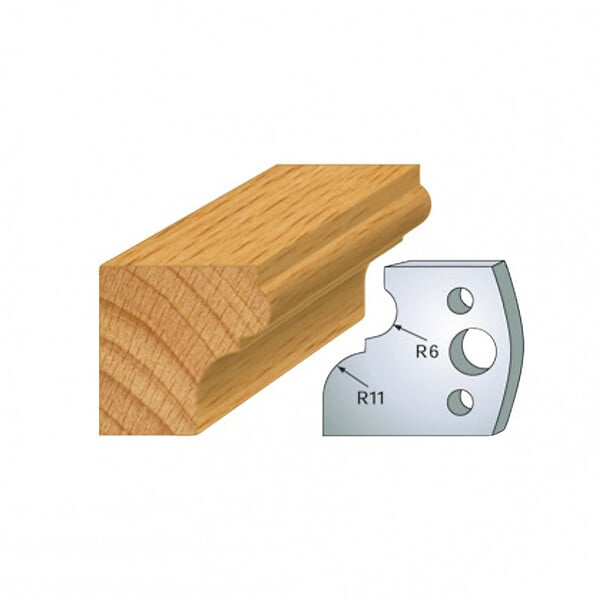LEMAN - Jeu de 2 contre-fers profilés Ht.40 mm N°111 Leman - large