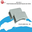 LEMAN - Jeu de 2 positionneurs de fers magnétiques pour arbre Diam60 mm 380.700.060 Leman - vignette