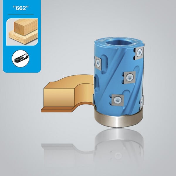 LEMAN - Porte-outils hélicoïdal à calibrer Diam 62 x 30 mm 12 dents avec guide à billes 662.080.30 Leman - large