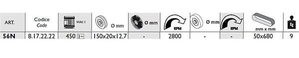 FEMI - Touret à  meuler ponceur Diam150mm 450W 56N Femi - large