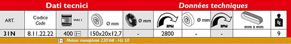 FEMI - Touret Diam 150mm 400W 31N 8112222 Femi - large