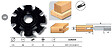 LEMAN - Fraise à  Rainer Intermediaire D.120 Al.30 Ep.10 Z4 Hm Leman - vignette
