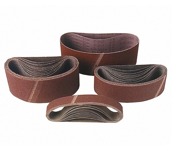 LEMAN - Lot de 2 bandes abrasives corindon 1219x150mm Grain 120 Leman - large