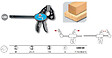 LEMAN - Serre-Joint Rapide Une Main Tige Acier Saillie 85 Section 20x5 Serrage 150 Leman - vignette