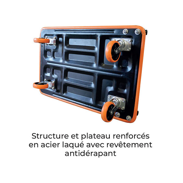 STOCKMAN - Plateau roulant acier laqué 910x610mm 300kg PA30 Stockman - large