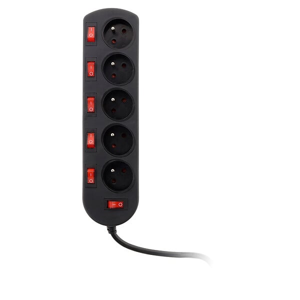 ZENITECH - Bloc SONO 5 prises 16A 2P+T + 6 interrupteurs 3m - Zenitech - large