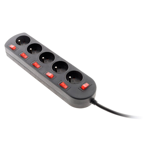 ZENITECH - Bloc SONO 5 prises 16A 2P+T + 6 interrupteurs 3m - Zenitech - large