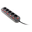 ZENITECH - Bloc SONO 5 prises 16A 2P+T + 6 interrupteurs 3m - Zenitech - vignette