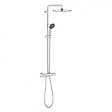 GROHE - Grohe Vitalio Start Colonne de douche Ecojoy avec mitigeur thermostatique, douche de tête 250 mm, douchette 2 jets, Chrome (26816000) - vignette