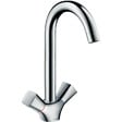 HANSGROHE - Mélangeur cuisine Logis Hansgrohe - Tête céramique - Orientable - Chrome - vignette