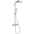 HANSGROHE - Colonne de douche Crometta S 240 Hansgrohe - 1+2 jets - Avec mitigeur thermostatique - Pour douche - vignette