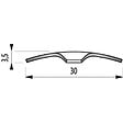 DINAC - BANDE SEUIL INOX VIS 073 - vignette