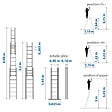 HOSTRÃ–M - Echelle transformable 3 plans StablePro 3x7 marches aluminium extensible coulissante, 6 positions, hauteur travail max 5,00m, garantie 5 ans, Hostrom - vignette