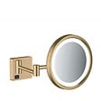 HANSGROHE - Hansgrohe AddStoris Miroir cosmétique mural avec éclairage LED, Bronze brossé (41790140) - vignette