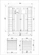 TIMBELA - Abri de jardin en bois - H200 x l204 x L204 cm / 3.53 m2 AVEC SOL TRAITÉ - M309+M309G - vignette