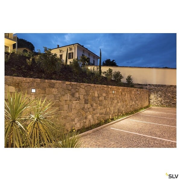 SLV - Encastré mural extérieur avec LED intégrée DOWNUNDER OUT, anthracite - Taille L - large