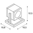 SLV - Projecteur extérieur anthracite SLV CUBIX, GU10/QPAR51, 25W max, IP44 - vignette