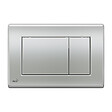 ALCA - Alca Komfort, Plaque de déclenchement, double touche, Chrome mat (M272) - vignette