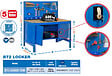 SIMON RACK - SimonRack - Kit Etabli avec un verrou 1440x1200x600mm Charge 600 Kg - BT2 LOCKER 1200 BLEU SIMONRACK - vignette