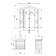 TIMBELA - TIMBELA M367+M367G Abri de jardin en bois I196xL136xH218 cm/ 1.98 m2 AVEC SOL TRAITÉ - vignette