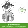 TIMBELA - TIMBELA M386F Abri de jardin en bois et range bûches extérieur - 4.47 m2 - vignette