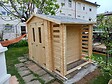 TIMBELA - TIMBELA M386C +M386G Abri de jardin en bois et range bûches I206xL272xH218 cm/ 3,53 + 0,97 m2 AVEC SOL TRAITÉ - vignette