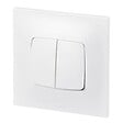 LEGRAND - Double interrupteur va-et-vient Neptune 10A - Blanc - vignette