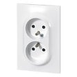LEGRAND - Double prise de courant avec terre PVC Neptune Blanc 16A - vignette