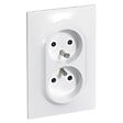 LEGRAND - Double prise de courant avec terre PVC Neptune Blanc 16A - vignette