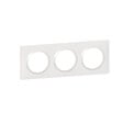 LEGRAND - Plaque carrée Dooxie 3 postes - Plastique - Blanc - vignette