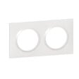 LEGRAND - Plaque carrée Dooxie 2 postes - Blanc - Rattrapage mural - vignette