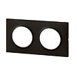 LEGRAND - Plaque carrée Dooxie 2 postes Noir velours - vignette