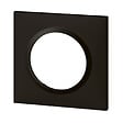 LEGRAND - Plaque de finition carrée Dooxie 1 poste Noir velours - vignette