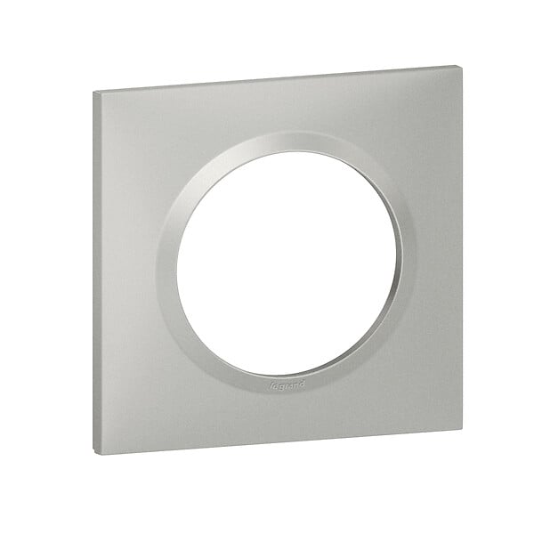 LEGRAND - Plaque de finition carrée Dooxie 1 poste Aluminium - large