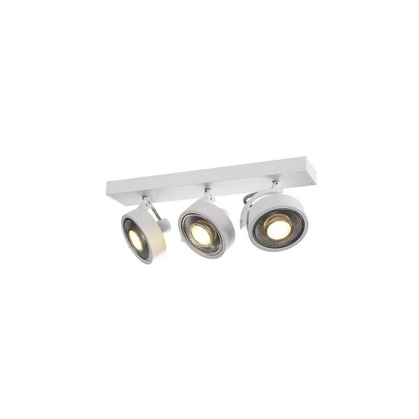 SLV - Applique et plafonnier KALU 3 lampes -  QPAR111 - 225W - Rond - Blanc mat - large