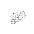 SLV - Applique et plafonnier KALU 3 lampes -  QPAR111 - 225W - Rond - Blanc mat - vignette