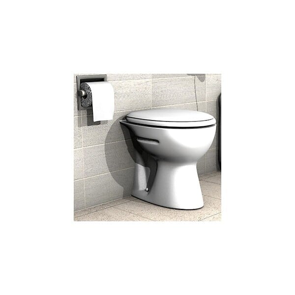 FISCHER - Kit de fixation pour WC et bidets - Avec capuchons blancs et chromés - S8RD 80 WCR - large