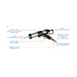 LACME - Pistolet à  extruder pneumatique Pro 2en1 310 et 400 ml Lacme - vignette