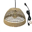 LUMISKY - Suspension Extérieure Herbe Marine Beige D38cm Câble 5m - vignette