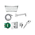 HANSGROHE - Pack douche de tête et douchette Crometta E Hansgrohe - Avec mitigeur thermostatique - vignette