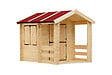 TIMBELA - Timbela M501 Maison en bois pour enfants - 182x146xH145cm / 1.1m2 - vignette