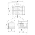 TIMBELA - Timbela M501 Maison en bois pour enfants - 182x146xH145cm / 1.1m2 - vignette