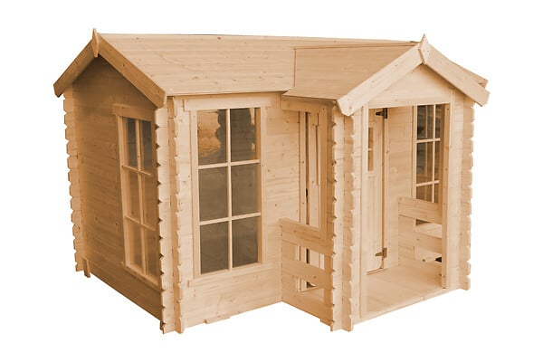 TIMBELA - TIMBELA M520 Maison en bois pour enfants - 241x187xH151cm / 2.63 m2 - large