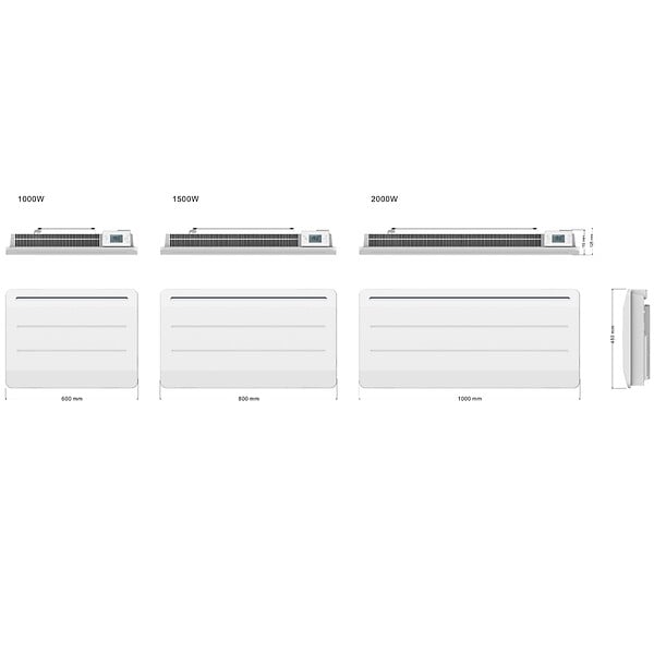 KALIA - Radiateur électrique fonte MAUNA 1500W - large