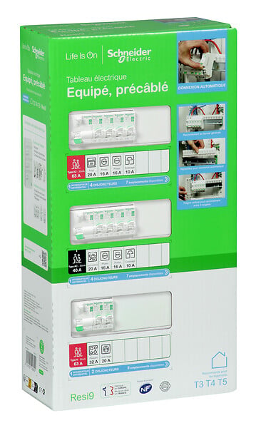 SCHNEIDER ELECTRIC - Tableau électrique pré-équipé Resi9 - 39 modules - Blanc - large