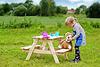 TIMBELA - TIMBELA M012-1 Table Enfant en bois  81x60xH50 cm - vignette