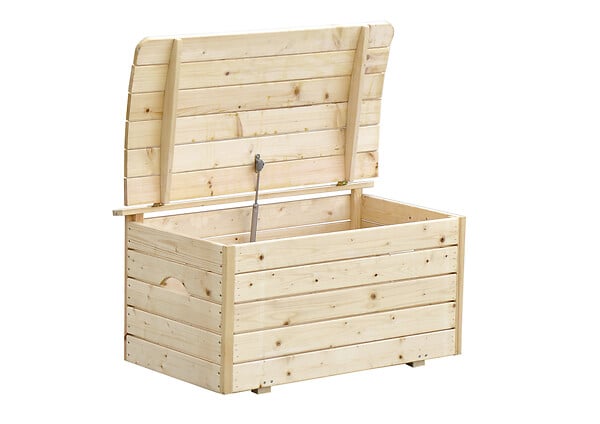 TIMBELA - TIMBELA M034-1 Coffre à Jouets Enfant en bois - 80 x 50 x H47 cm - large
