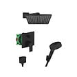 HANSGROHE - Hansgrohe Vernis Shape Set de douche tout en 1 avec Douche de tête 230 + Douchette à main 2 jets, Noir mat - vignette