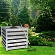 TIMBELA - Composteur de Jardin Timbela M800 - 91 x 91 x H85 cm / 704L - vignette